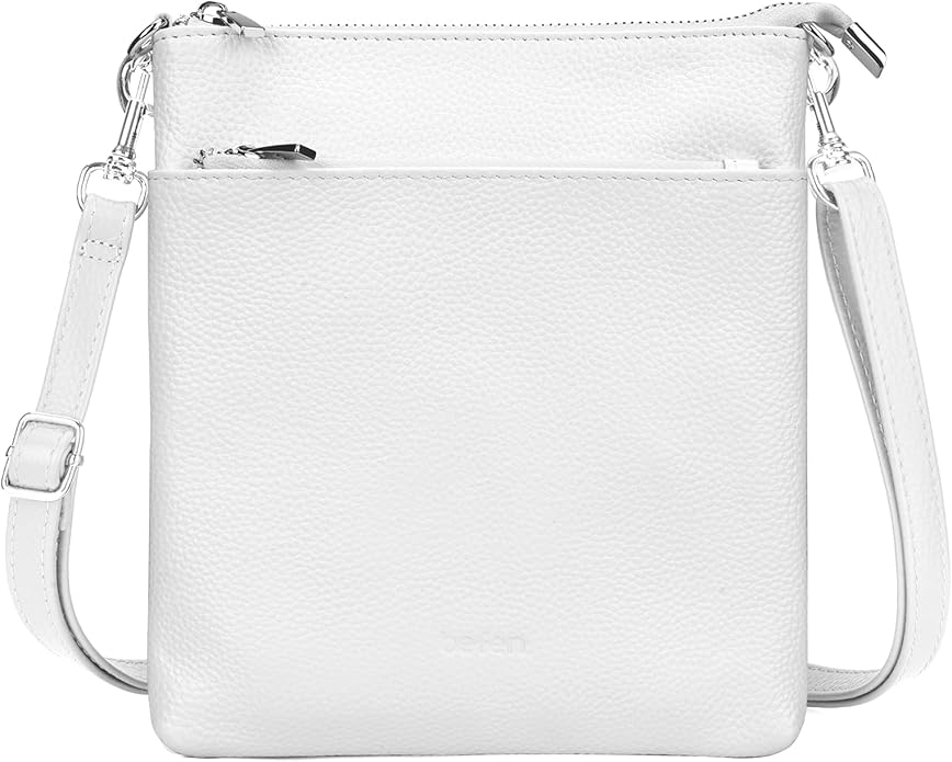befen Genuine Leather Small Crossbody Purses for Women Travel Cross Body Bags Lightweight with Adjustable Shoulder Strap
