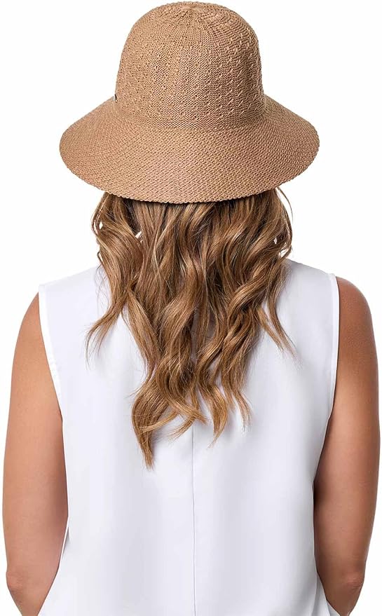 Women's Bucket Hat - UPF 50 Sun Protection - Packable & Travel Friendly - Marina