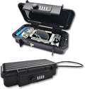 Portable Security Lock Box with Combination Lock, Waterproof Mini Safe Box with Cable, Travel Storage Case for Hotel, Car, Office