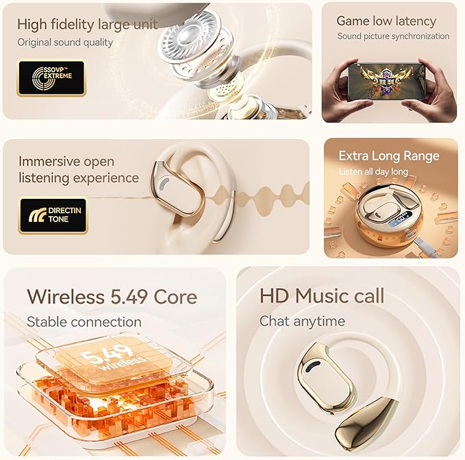 Wireless Earbuds, Real-Time AI Translation Earbuds,144 Languages Language Translator Earbuds, AI Wireless Bluetooth Headphones, Translating Earbuds, Ear Pods Wireless, Perfect for Travel, Business