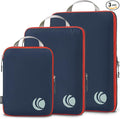 Cipway Compression Packing Cubes, Ultralight Luggage Organizer Bags, Travel Essentials for Carry on Suitcase (3 Piece,Blue)