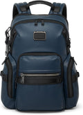 TUMI - Alpha Bravo Navigation Backpack - Everyday Travel Backpack - Fits Up to 15" Laptop - 16.0" X 14.0" X 7.3" - Navy Coated Canvas