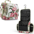 VENTURE 4TH Hanging Travel Toiletry Bag for Women & Men - Travel Organizer with Expandable Compartments & Removable Clear Pouch for Toiletries (Pink Flamingo)