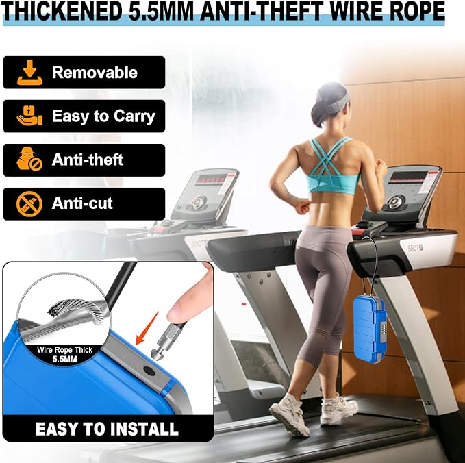 HUANLANG Portable Safe Lock Box with Combination Lock Mini Beach Travel Safe Waterproof Small Lockable Box with Removable Wire Rope Combination Safe Box for Dorm,Travel,Beach,Hotel,Car,Home,Office