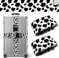 Cow Print Luggage Straps for Suitcases TSA Approved, Luggage Identifiers for Suitcase, Adjustable Suitcase Strap for Baggage Security with Cute Patten, Travel Necessary Accessories
