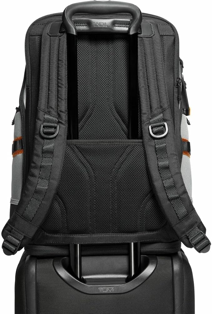TUMI - Alpha Bravo Nomadic Backpack - Men's Durable Carry On Bag - 18.8" X 15.0" X 9.0" - Fits up to 15" Laptop - Steel