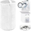 Shoe Washing Machine Bag,Laundry Shoe Bag for Washer and Dryer,Reusable Shoe Cleaning Bag for Sneakers,Tennis Shoes,With Self-locking Zipper, Microfiber Inside,Include Shoes Storage Bag (White(1PC))