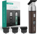VOYOR Body Hair Trimmer for Men,Electric Razor,Versatile Groin & Body Trimmer,Waterproof and Cordless Shaver, Manscaper for Men, USB-C Charging Groomer,Ceramic Blade Razor Male Grooming HT310 (Wood)