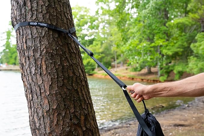 ENO TravelNest Hammock & Straps Combo - Portable Hiking and Camping Hammock with Straps Included - Travel Hammock for Camping, Hiking, Backpacking, a Festival, or The Beach - Moss