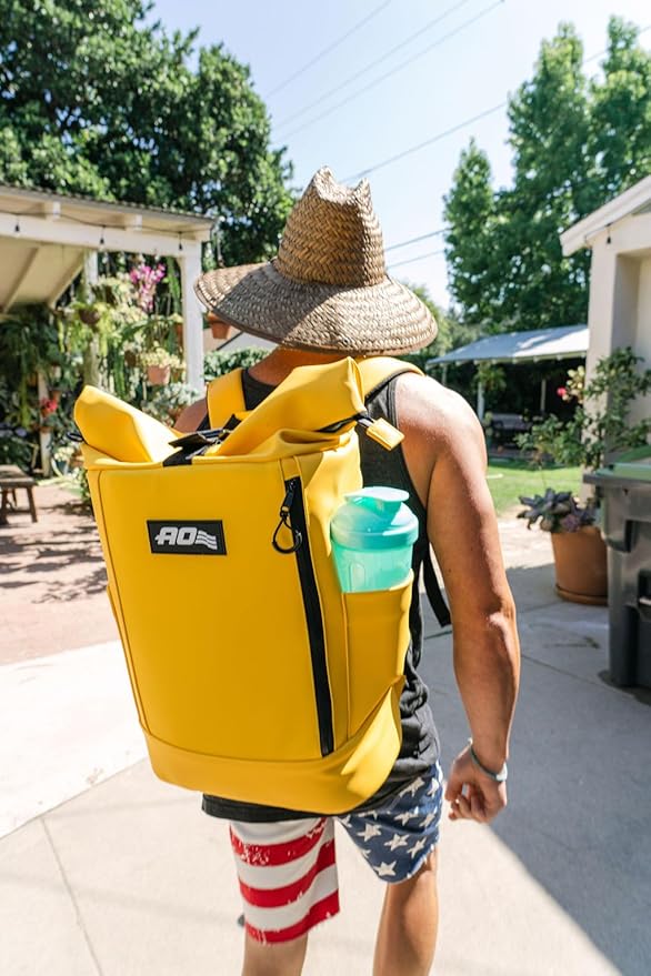 AO Coolers Nomad Backpack Cooler, Waterproof Roll-Top, Insulated