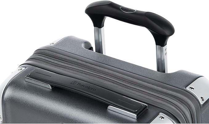 Travelpro Platinum Elite Hardside Expandable Carry on Luggage, 8 Wheel Spinner, TSA Lock, Hard Shell Polycarbonate Suitcase, Vintage Grey, Compact Carry on 20-Inch
