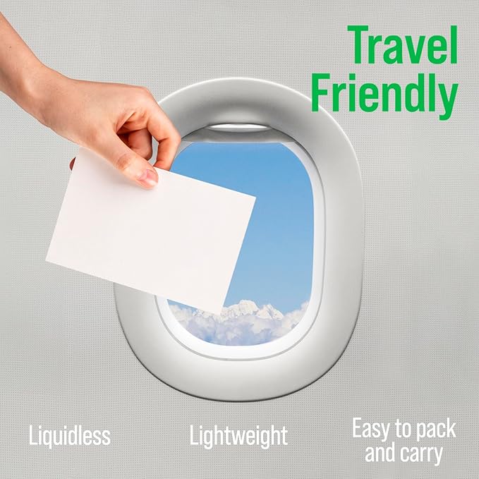 Rockin' Green Travel Laundry Detergent Sheets Unscented - Mess-Free Laundry Sheets Detergent Powerful Cleaning with Sodium Bicarbonate - Easily Dissolvable Laundry Soap Sheet (102 Loads, Unscented)