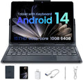 Tablet 10 Inch Android Tablets | with 10GB RAM + 64GB ROM (1TB Expand) | Octa-Core | 1280x800 IPS HD Touchscreen | Dual Camera | 6000mAh. Tablet with Keyboard (Black)