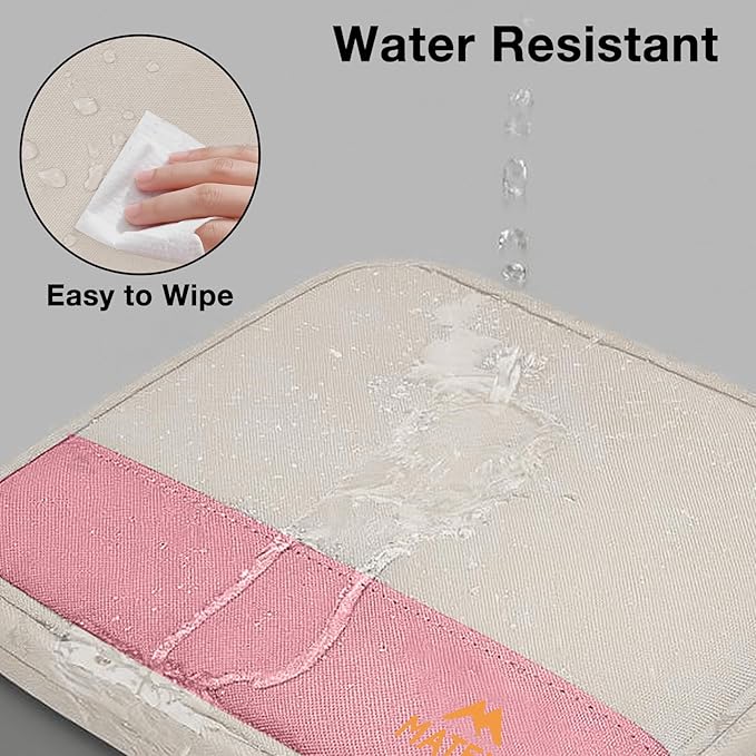 MATEIN Travel Cord Organizer Case 2 Pack for Women, Double Zipper Cable Organizer Bag for Tech Accessories, Water Resistant Lightweight Electronics Bag for Charger, USB Drive & Phone, Office Gifts