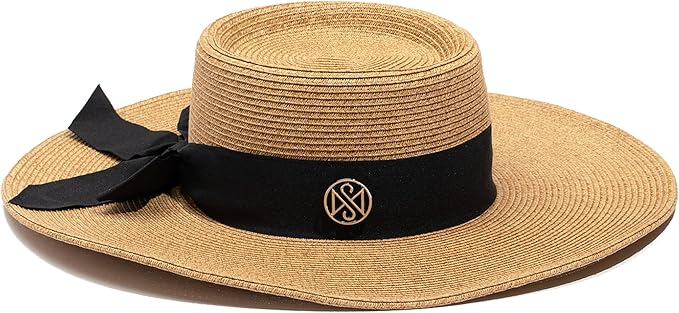 Wide Brim Sun Hat – UPF 50 Sun Protection Hat, Lightweight & Adjustable Hat, Esthetician-Designed Sun Hats for Women UV Protection, Stylish Beach & Gardening Hat Beige