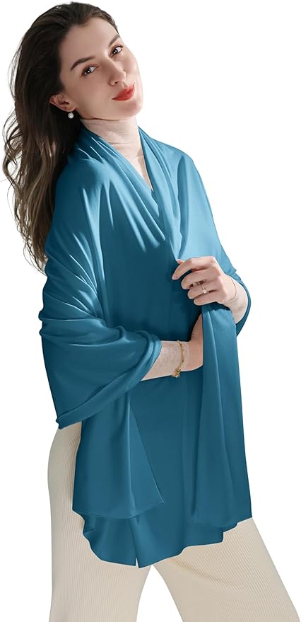 VENVSBEE Shawl Wraps for Women, Travel Scarf Soft Blanket Wrap Pashmina Travel Accessory for Airplane