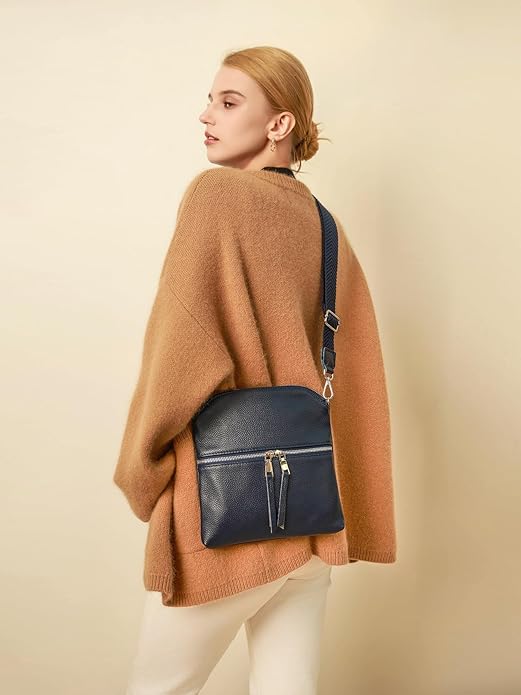 befen Genuine Leather Small Crossbody Purses for Women Travel Cross Body Bags Lightweight with Adjustable Shoulder Strap