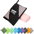 Microfiber Travel Towel, Soft Lightweight Quick Dry Towel, Super Absorbent Compact Travel & Sports & Beach Towels for Camping, Backpack, Gym, Swimming, Yoga, Hiking (XS:12"×24" -Pink)