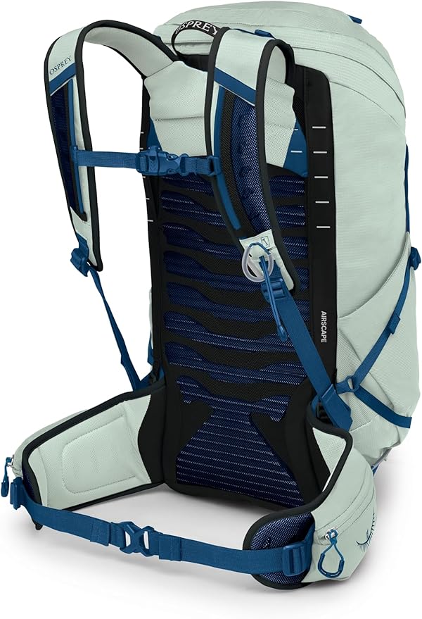Osprey Talon 26L Men's Lightweight Hiking Backpack with Hipbelt, Frosty Mint Green/Night Shift