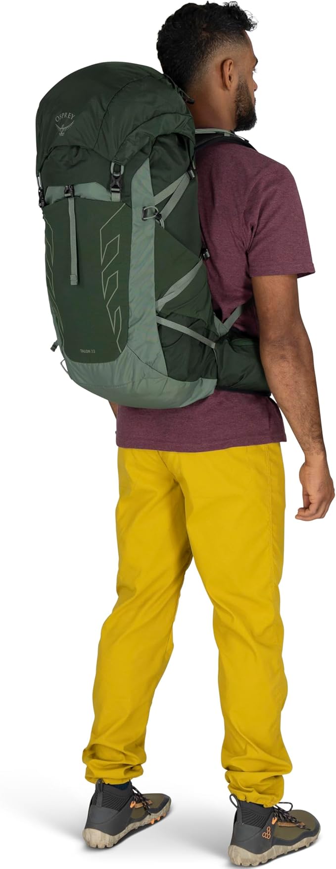 Osprey Talon 33L Men's Lightweight Hiking Backpack with Hipbelt, Scoria Blue/Night Shift