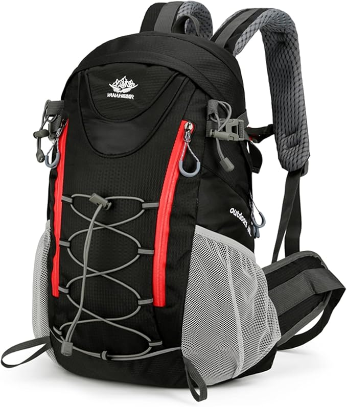 35L Hiking Backpack, Camping Backpack for Adventures, Black