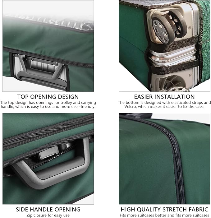Transparent PVC Suitcase Cover, No Disassembly Required Clear Luggage Protector Suitcase Cover