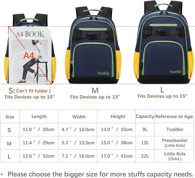 Lightweight Small Backpack for Kids Kindergarten Preschool Backpacks for Boys Ages 2-4-6 (Indigo)