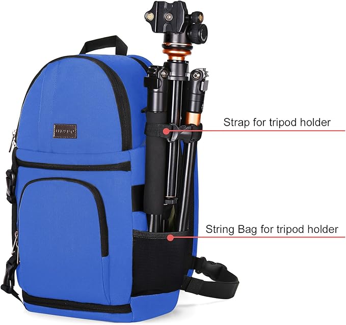 MOSISO Camera Sling Bag, DSLR/SLR/Mirrorless Camera Backpack Case Shockproof Photography Backpack with Tripod Holder & Removable Modular Inserts Compatible with Canon/Nikon/Sony/Fuji