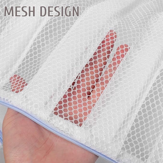 Mesh Shoe Laundry Bag with Stretcher for Washer and Dryer - Reusable Cleaning Bag Protects Shoes and Washing Machine, Ideal for Sneaker Cleaning and Storage