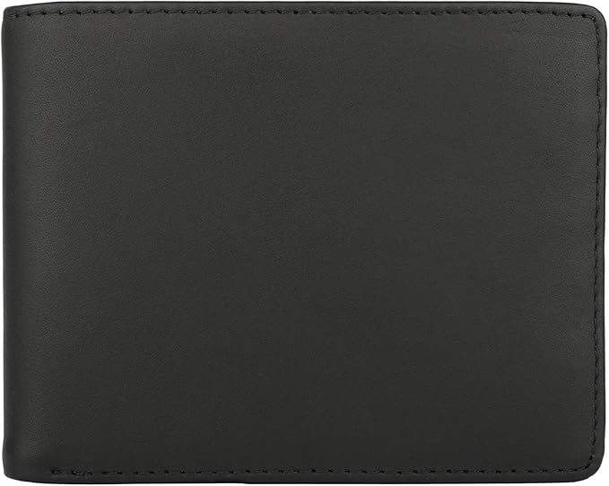 Wallet for Men-Genuine Leather RFID Blocking Bifold Stylish Wallet With 2 ID Window