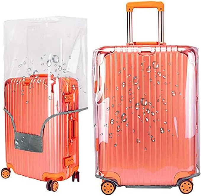 Luggage Cover 28 Inch TSA Approved,Full Clear 3mm Thickness Suitcase Cover for Luggage Suitable 28-29 Inch Suitable for Long Travel Accessories