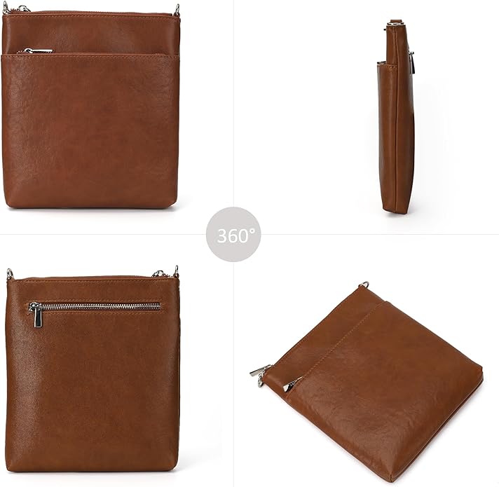 befen Genuine Leather Small Crossbody Purses for Women Travel Cross Body Bags Lightweight with Adjustable Shoulder Strap