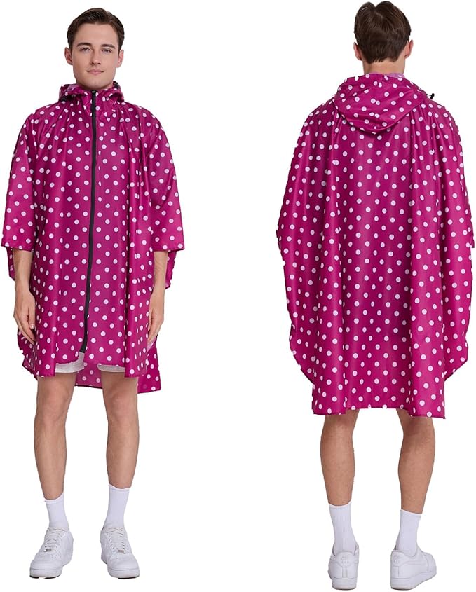 Cloak raincoat Unisex poncho Adult hooded men and women with pockets Mountaineering hiking rainstorm prevention