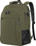 MATEIN 15.6 Inch Travel Laptop Backpack, Sturdy Computer Backpack for Women Men with USB Charging Port, Lightweight Fashion Water Resistant Traveling Backpack Casual Daypack for College Offic, Green