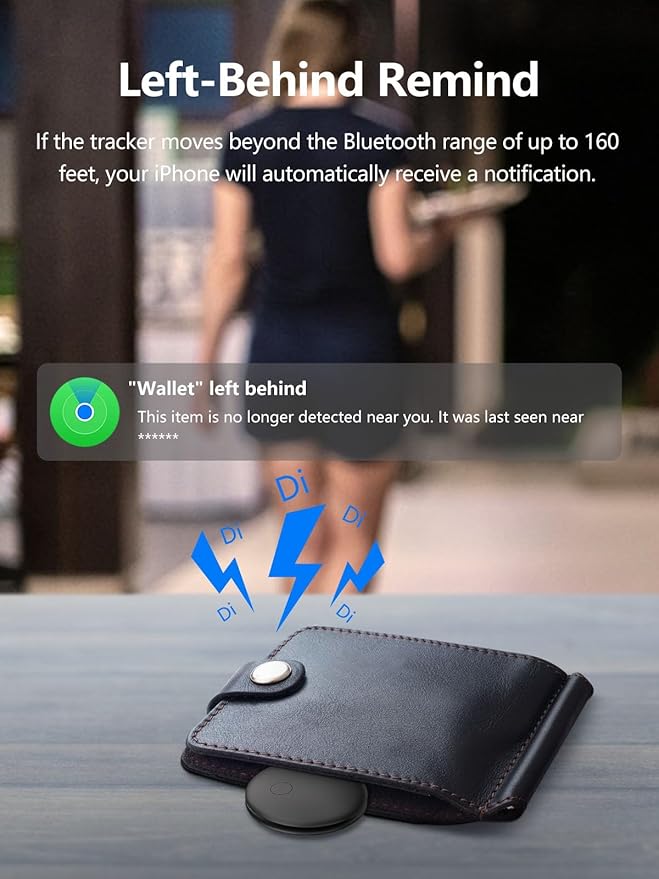 Tracker Tags, Item Finder Work with Apple Find My (iOS Only), Tracking Device Locator Smart Tag for Luggage, Keys, Wallet, Bike, Pets, Bags (Multi-Color, 4 Pack)