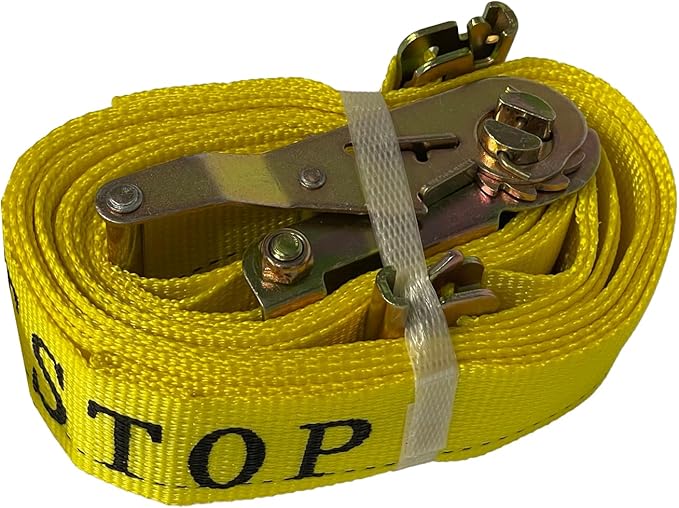 8 Pack Ratchet Strap 2" x 16' E Track Heavy-Duty Cargo Tie Downs 4400LBS