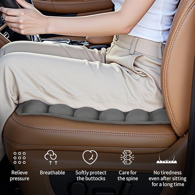 Sondor Travel Cushion Inflatable Seat Cushionair Cushion Inflatable Chair Air Seat Car Portable Breathable Comfort,Pain Pressure Relief Camping Ideal for Daily Use Prolonged Sitting (Gray)