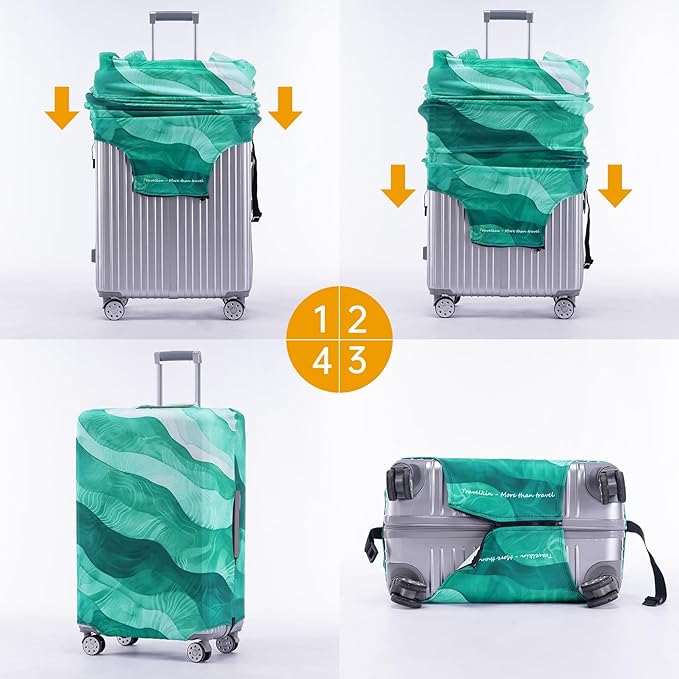 Travelkin Luggage Covers For Suitcase Tsa Approved,Suitcase Cover Protector Fit 29-32 Inch Luggage