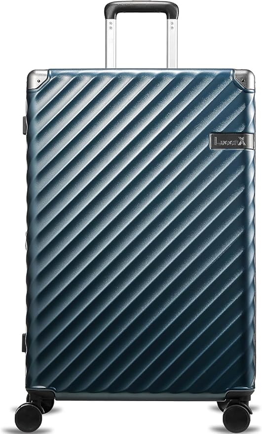 LUGGEX Luggage with Spinner Wheels, Polycarbonate Expandable Hard Shell Suitcase