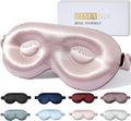 ZIMASILK Adjustable 22 Momme 100% Pure Mulberry Silk Sleep Mask, 3D Contoured Cup Eye Mask for Sleeping, Super Soft Breathable Blindfold, Perfect Blocks Light for Sleeping. (Pink)