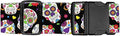 Luggage Straps for Suitcases Travel Belt Accessories, Cute Suitcase Strap, Adjustable Luggage Belt Strap, Heavy Duty with Quick-Release Buckle Luggage Strap Cool Flower Skull