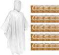 SaphiRose Disposable Rain Ponchos Emergency Clear Poncho