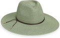 Wallaroo Hat Company Women’s Monetecito Fedora – UPF 50+ UV Protection, Wide Brim, Medium Size, Packable, Adjustable Sun Hat