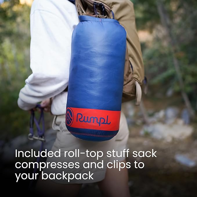 Rumpl Original Puffy Blanket - Warm, Water-Resistant Camping Blanket with 100% Recycled Synthetic Insulation, 52"x75", Original Puffy V2, Cactus Flower