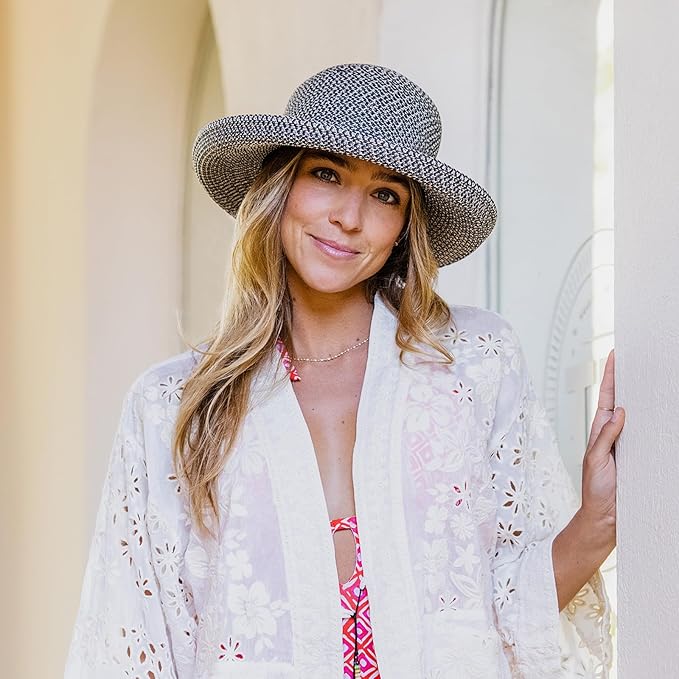 Wallaroo Hat Company – Women’s Amelia Sun Hat – UPF 50+, Wide Brim, Packable, Adjustable Sizing for Medium Crown Sizes