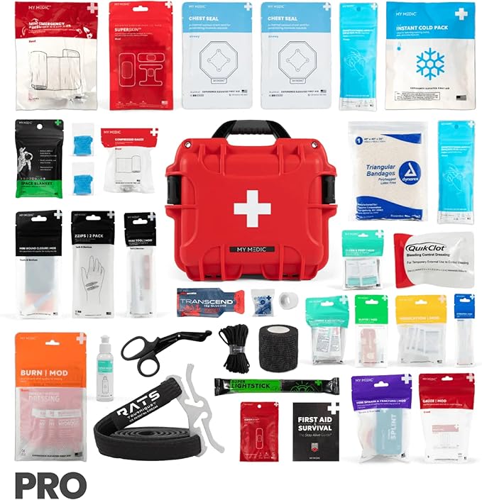 My Medic MYFAK Mini Pro Waterproof First Aid Kit - Emergency Medical & Survival Essentials, Supplies, & Must Haves For Car, Home Boat, Camping & Travel