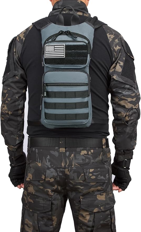 ATBP Running Hydration Vest Pack Thermal Insulation 3L TPU Water Bladder Tactical Backpack Bag for Cycling Hiking Daypack Men & Women