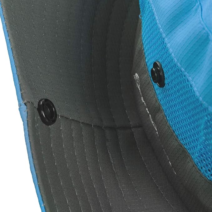 Rosoz Ponytail Sun Bucket Hats for Women UV Protection Foldable Mesh Wide Brim Hiking Beach Fishing Summer Safari