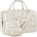 Weekender Bag for Women, Travel Duffel Bag Carry On Overnight Bag with Shoe Compartment Large Nylon Travel Weekend Tote Bag