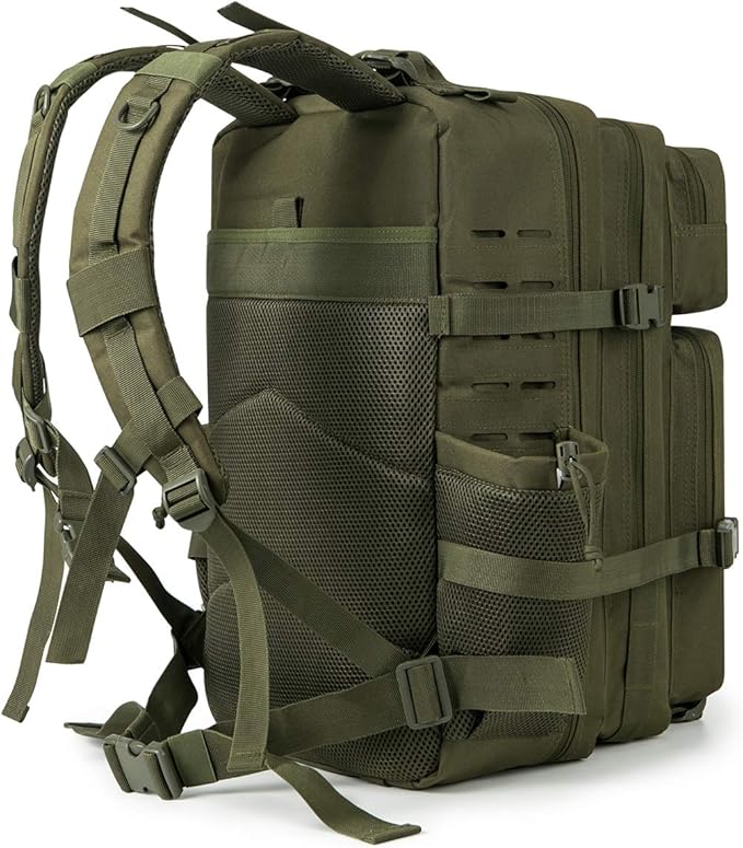 QT&QY 45L Military Tactical Backpacks For Men Camping Hiking Trekking Daypack Bug Out Bag Lage MOLLE 3 Day Assault Pack